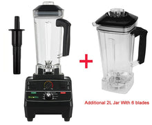 Load image into Gallery viewer, BPA Free 2L Jar 2200W Professional Smart Timer Pre-programed Blender Mixer Juicer Food Processor Ice Smoothies Crusher