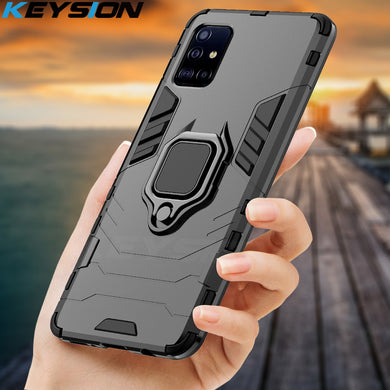 KEYSION Shockproof Case for Samsung A51 A71 A31 Phone Cover for Galaxy S20 Ultra S10 Lite Note 10 Plus A50 A70 A40 A10 A01 A21S