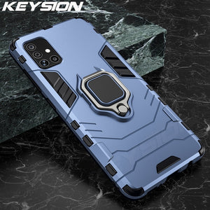 KEYSION Shockproof Case for Samsung A51 A71 A31 Phone Cover for Galaxy S20 Ultra S10 Lite Note 10 Plus A50 A70 A40 A10 A01 A21S