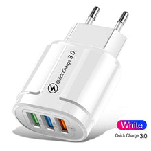 Load image into Gallery viewer, usb fast charger quick charge 3.0 4.0 universal wall mobile phone tablet chargers for iphone 11 samsung huawei charging charger