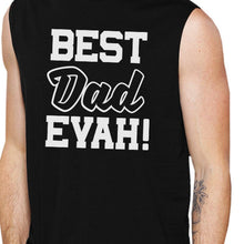 Load image into Gallery viewer, Best Dad Evah Men&#39;s Black Sleeveless Muscle Tank