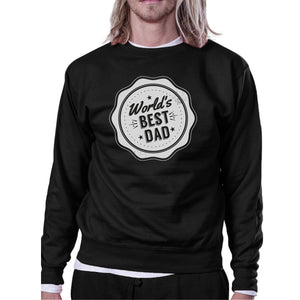 World's Best Dad Unisex Black Sweatshirt Christmas