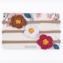 Load image into Gallery viewer, 3pcs/lot Cute Bow Baby Headband for Girl Nylon Head Bands Turban Newborn Headbands Hairbands for Kids Baby Hair Accessories