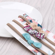 Load image into Gallery viewer, 3pcs/lot Cute Bow Baby Headband for Girl Nylon Head Bands Turban Newborn Headbands Hairbands for Kids Baby Hair Accessories