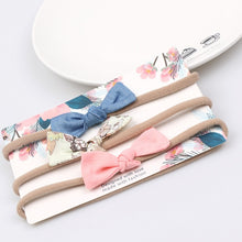 Load image into Gallery viewer, 3pcs/lot Cute Bow Baby Headband for Girl Nylon Head Bands Turban Newborn Headbands Hairbands for Kids Baby Hair Accessories