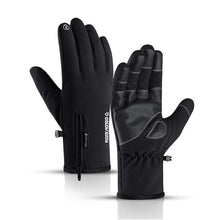 Load image into Gallery viewer, Winter Waterproof Gloves Windproof Anti-Slip Zipper Gloves Men Women Riding Skiing Warm Fluff Comfortable Gloves Thickening