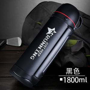 Pinkah Thermos 1.2L 1.5L 1.9L Large Capacity Over 48H Insulation Vacuum Kettle With Shoulder Strap Outdoor with Handle Water Pot