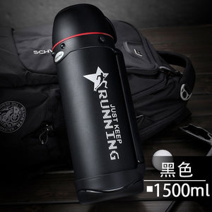 Pinkah Thermos 1.2L 1.5L 1.9L Large Capacity Over 48H Insulation Vacuum Kettle With Shoulder Strap Outdoor with Handle Water Pot