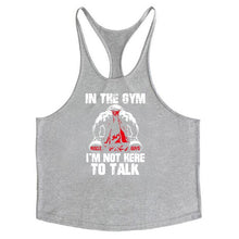 Load image into Gallery viewer, Bodybuilding Stringer Tank Tops Men Anime funny summer Tops No Pain No Gain vest Fitness clothing Cotton gym singlets