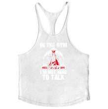 Load image into Gallery viewer, Bodybuilding Stringer Tank Tops Men Anime funny summer Tops No Pain No Gain vest Fitness clothing Cotton gym singlets