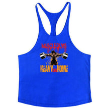 Load image into Gallery viewer, Bodybuilding Stringer Tank Tops Men Anime funny summer Tops No Pain No Gain vest Fitness clothing Cotton gym singlets