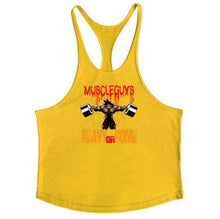 Load image into Gallery viewer, Bodybuilding Stringer Tank Tops Men Anime funny summer Tops No Pain No Gain vest Fitness clothing Cotton gym singlets