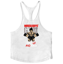 Load image into Gallery viewer, Bodybuilding Stringer Tank Tops Men Anime funny summer Tops No Pain No Gain vest Fitness clothing Cotton gym singlets