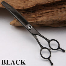 Load image into Gallery viewer, Fenice high-end 7.0 inch professional dog grooming scissors curved thinning shears for dogs &amp; cats animal hair tijeras tesoura