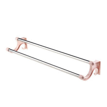 Load image into Gallery viewer, Bathroom Stainless Steel Towel Racks Holder Shelf Bath Organizer Toilet Kitchen Washroom Seamless Sticker Wall Mounted Rack