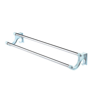 Bathroom Stainless Steel Towel Racks Holder Shelf Bath Organizer Toilet Kitchen Washroom Seamless Sticker Wall Mounted Rack