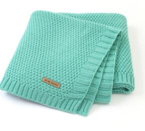 MOTOHOOD Kids Blanket Casual Baby Blankets Knitted Newborn Swaddle Wrap Soft Toddler Sofa Crib Quilt Baby Stroller Blanket