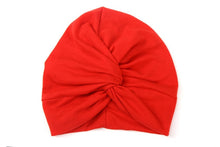Load image into Gallery viewer, Cute Cotton Blend Baby Turban Hat Newborn Beanie Caps Kids Girls Headwear Infant Toddler Shower Hat Birthday Gift Photo Props