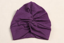 Load image into Gallery viewer, Cute Cotton Blend Baby Turban Hat Newborn Beanie Caps Kids Girls Headwear Infant Toddler Shower Hat Birthday Gift Photo Props