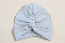 Load image into Gallery viewer, Cute Cotton Blend Baby Turban Hat Newborn Beanie Caps Kids Girls Headwear Infant Toddler Shower Hat Birthday Gift Photo Props