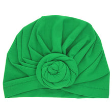 Load image into Gallery viewer, Cute Cotton Blend Baby Turban Hat Newborn Beanie Caps Kids Girls Headwear Infant Toddler Shower Hat Birthday Gift Photo Props