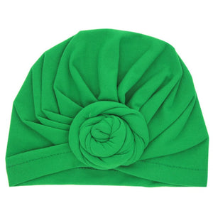 Cute Cotton Blend Baby Turban Hat Newborn Beanie Caps Kids Girls Headwear Infant Toddler Shower Hat Birthday Gift Photo Props