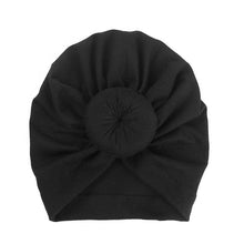 Load image into Gallery viewer, Cute Cotton Blend Baby Turban Hat Newborn Beanie Caps Kids Girls Headwear Infant Toddler Shower Hat Birthday Gift Photo Props