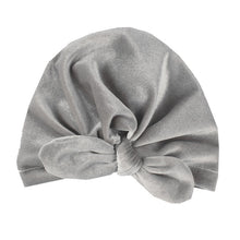 Load image into Gallery viewer, Cute Cotton Blend Baby Turban Hat Newborn Beanie Caps Kids Girls Headwear Infant Toddler Shower Hat Birthday Gift Photo Props