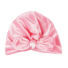 Load image into Gallery viewer, Cute Cotton Blend Baby Turban Hat Newborn Beanie Caps Kids Girls Headwear Infant Toddler Shower Hat Birthday Gift Photo Props