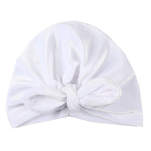 Load image into Gallery viewer, Cute Cotton Blend Baby Turban Hat Newborn Beanie Caps Kids Girls Headwear Infant Toddler Shower Hat Birthday Gift Photo Props
