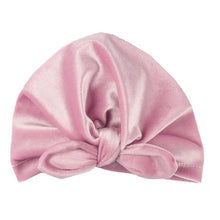 Load image into Gallery viewer, Cute Cotton Blend Baby Turban Hat Newborn Beanie Caps Kids Girls Headwear Infant Toddler Shower Hat Birthday Gift Photo Props