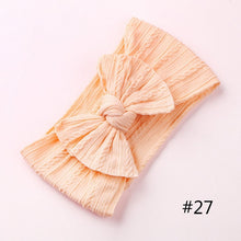 Load image into Gallery viewer, 1PCS New Braid Nylon Bow Headbands,Cable Knit Solid Wide Nylon Headbands Turban, Baby Girls Head Wrap Hair Accessories 27 colors