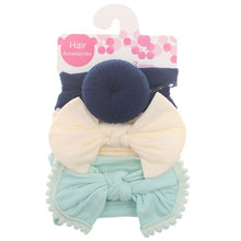 Load image into Gallery viewer, New 3pcs/lot Fashion Baby Nylon Bow Headband Newborn Bowknot Round Ball Headwrap Flower Turban Girls Kids Hair Bands Gift Sets