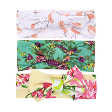 Load image into Gallery viewer, New 3pcs/lot Fashion Baby Nylon Bow Headband Newborn Bowknot Round Ball Headwrap Flower Turban Girls Kids Hair Bands Gift Sets