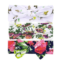 Load image into Gallery viewer, New 3pcs/lot Fashion Baby Nylon Bow Headband Newborn Bowknot Round Ball Headwrap Flower Turban Girls Kids Hair Bands Gift Sets