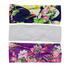 Load image into Gallery viewer, New 3pcs/lot Fashion Baby Nylon Bow Headband Newborn Bowknot Round Ball Headwrap Flower Turban Girls Kids Hair Bands Gift Sets