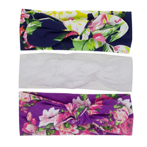 New 3pcs/lot Fashion Baby Nylon Bow Headband Newborn Bowknot Round Ball Headwrap Flower Turban Girls Kids Hair Bands Gift Sets