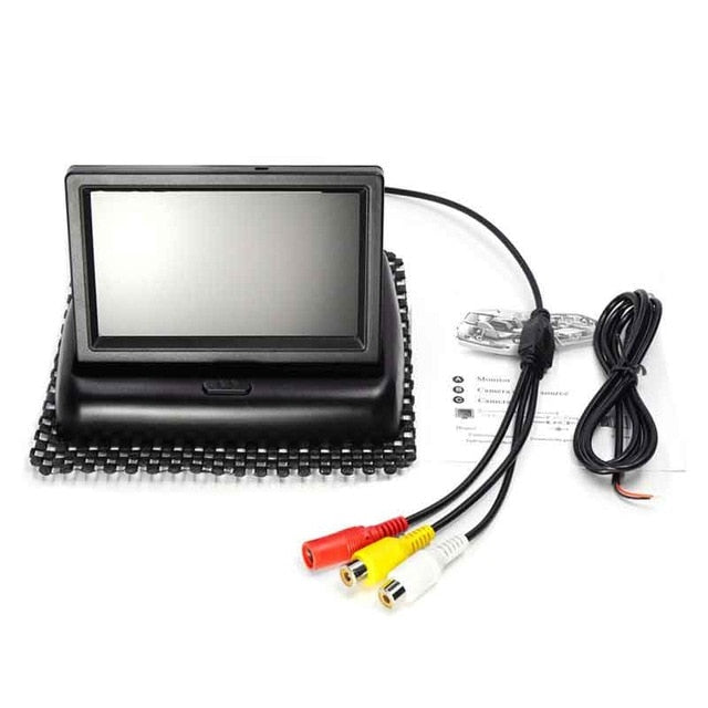 4.3 inch HD Foldable Car Rear View Monitor Reversing LCD TFT Display with Night Vision Backup Rearview Camera for Vehicle