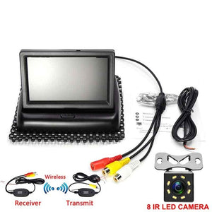 4.3 inch HD Foldable Car Rear View Monitor Reversing LCD TFT Display with Night Vision Backup Rearview Camera for Vehicle