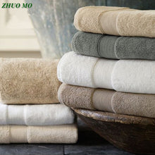 Load image into Gallery viewer, Egyptian Cotton beach towel Terry Bath Towels bathroom 70*140cm 650g Thick Luxury Solid for SPA Bathroom Bath Towels for Adults