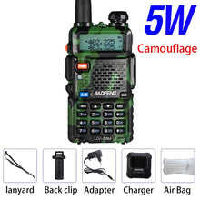 Load image into Gallery viewer, Powerful Baofeng UV-5R 8W Walkie Talkie VHF UHF Transceiver UV 5R Amateur Ham CB Radio Station 8Watts 10km Hunting Transmitter