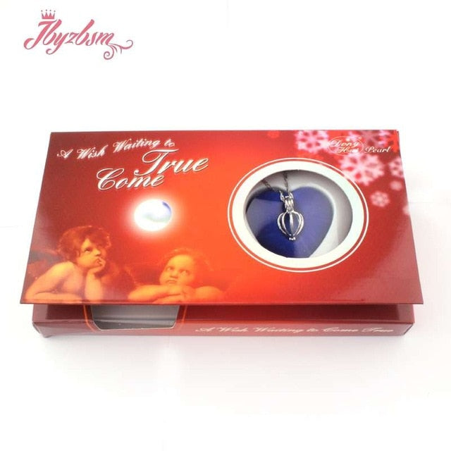 Natural Oyster Wish Freshwater Pearl long Necklace Pendant Fashion Jewelry For Women Mysterious Surprise Jewelry Gift 1 Set