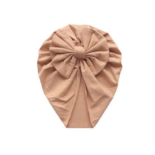 Load image into Gallery viewer, Baby Headband Hat Bowknot Print Cotton Stretchy Turban Headband Infant Head Wrap Beanie Hat Girls Headwear Baby Hair Accessories