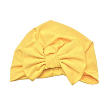 Load image into Gallery viewer, Baby Headband Hat Bowknot Print Cotton Stretchy Turban Headband Infant Head Wrap Beanie Hat Girls Headwear Baby Hair Accessories