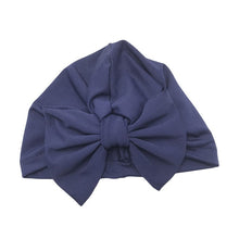 Load image into Gallery viewer, Baby Headband Hat Bowknot Print Cotton Stretchy Turban Headband Infant Head Wrap Beanie Hat Girls Headwear Baby Hair Accessories