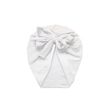 Load image into Gallery viewer, Baby Headband Hat Bowknot Print Cotton Stretchy Turban Headband Infant Head Wrap Beanie Hat Girls Headwear Baby Hair Accessories