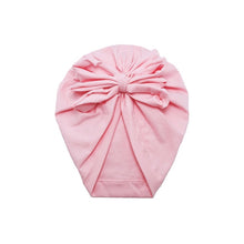 Load image into Gallery viewer, Baby Headband Hat Bowknot Print Cotton Stretchy Turban Headband Infant Head Wrap Beanie Hat Girls Headwear Baby Hair Accessories
