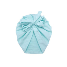 Load image into Gallery viewer, Baby Headband Hat Bowknot Print Cotton Stretchy Turban Headband Infant Head Wrap Beanie Hat Girls Headwear Baby Hair Accessories