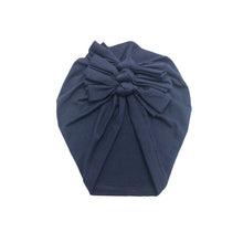 Load image into Gallery viewer, Baby Headband Hat Bowknot Print Cotton Stretchy Turban Headband Infant Head Wrap Beanie Hat Girls Headwear Baby Hair Accessories