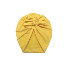Load image into Gallery viewer, Baby Headband Hat Bowknot Print Cotton Stretchy Turban Headband Infant Head Wrap Beanie Hat Girls Headwear Baby Hair Accessories